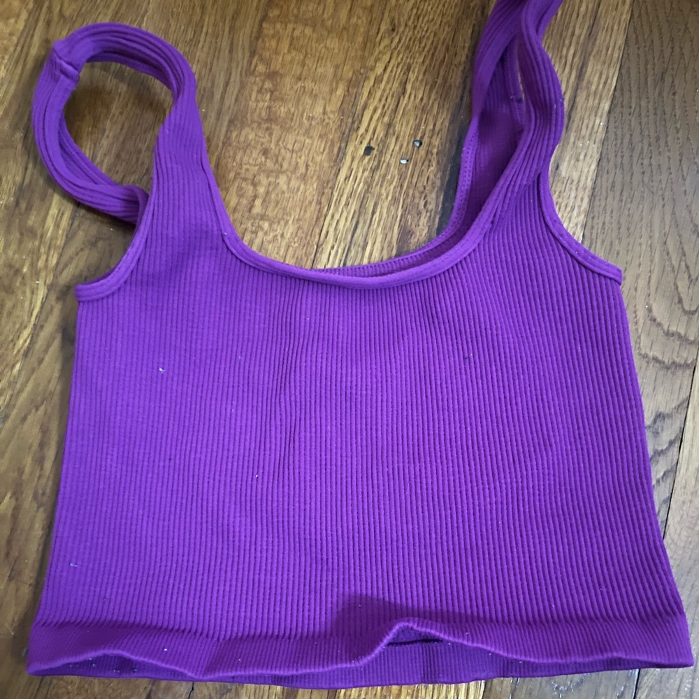 Magenta free people ribbed tank top